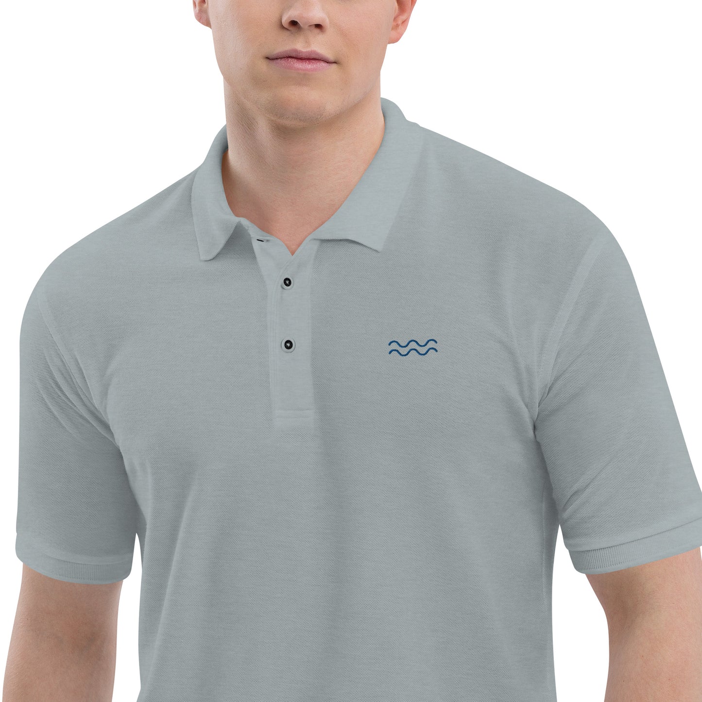 Men's Embroidered Logo Premium Polo