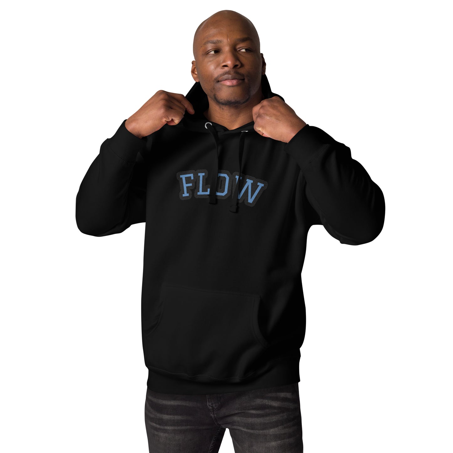 University Style Stitched Flow Unisex Hoodie