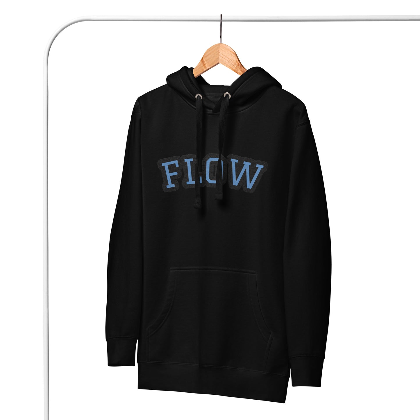 University Style Stitched Flow Unisex Hoodie